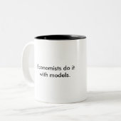 経済学者はモデルマグとのそれをします ツートーンマグカップ (正面左)