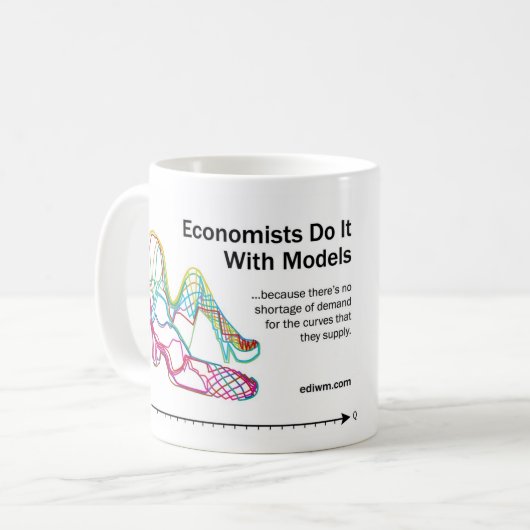 経済学者はモデル基本的なマグとのそれをします コーヒーマグカップ (正面左)