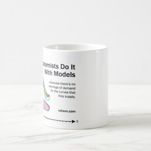 経済学者はモデル基本的なマグとのそれをします コーヒーマグカップ (中央)