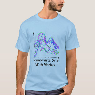 経済学者はモデル薄い色のTシャツとのそれをします Tシャツ