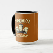 経済学:低税ブラケットの飲用 マグカップ (正面左)