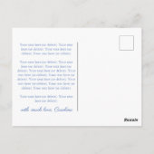 経済的な休日モミの木のバウブルサンキューサンキュー ポストカード (裏面)