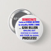 経済的な溶解をもたらします… 缶バッジ (正面&裏面)