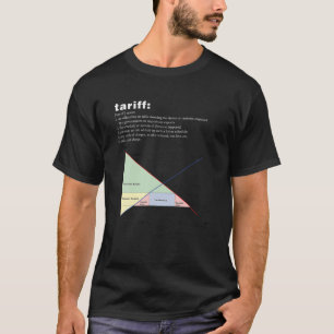 経済関税図Tシャツ Tシャツ