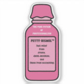 経理のダイアン Petty-Bismol ステッカー シール (正面)