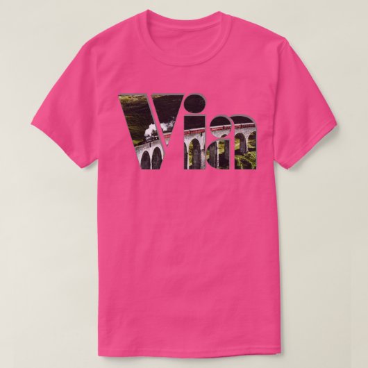 経由 Tシャツ (デザイン正面)