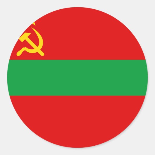 経皮的国旗 ラウンドシール (正面)