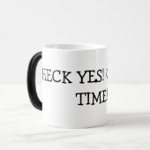 経糸ガイドのYES! コーヒー時間!!! モーフィングマグカップ (正面左)