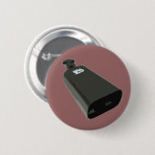 経糸ガイドのYes、私はカウベルを遊びます! 缶バッジ (正面&裏面)