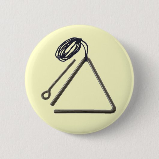 経糸ガイドのYes、私は三角形を遊びます! 缶バッジ (正面)