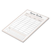 経費パーソナライズされた追跡者 ノートパッド (アングル)