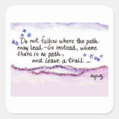 経路が後を追通る場所を避ける スクエアシール (正面)