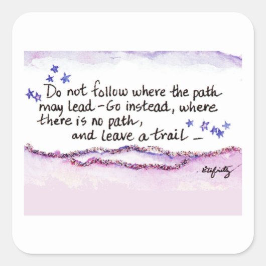 経路が後を追通る場所を避ける スクエアシール (正面)