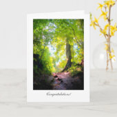 経路は最も険しいようだ…一般おめでとう カード (黄色い花)