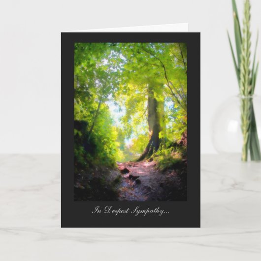 経路は最も険しいようだ…..最深悔やみや弔慰で カード (正面)