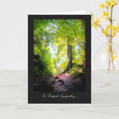 経路は最も険しいようだ…..最深悔やみや弔慰で カード (黄色い花)