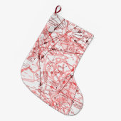 経路低高度チャート ラージクリスマスストッキング (正面 (吊り時))