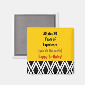 経験つきの誕生日 - 50歳の誕生日 マグネット (正面/裏面)