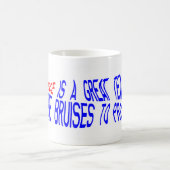 経験は最も最高のな先生です コーヒーマグカップ (中央)