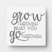 経験を通じて成長する引用文ポスター フォトプラーク (正面)