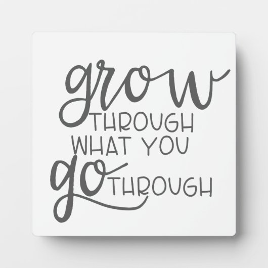 経験を通じて成長する引用文ポスター フォトプラーク (正面)