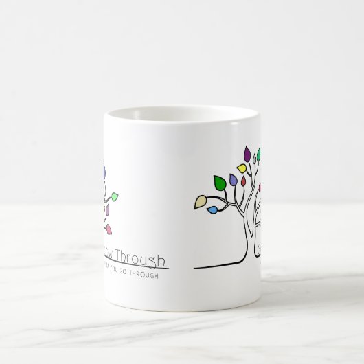 経験を通じて成長する コーヒーマグカップ (中央)