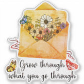 経験を通じて成長する シール (正面)