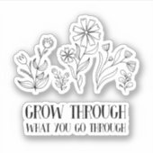 経験を通じて成長する シール (正面)