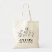 経験を通じて成長する トートバッグ (正面)