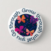 経験を通じて成長する 缶バッジ (正面)