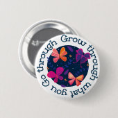 経験を通じて成長する 缶バッジ (正面&裏面)