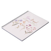 経験を通じて成長する |花模様1 ノートブック (左側)