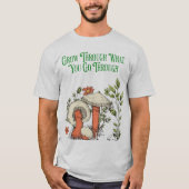 経験を通じて成長 – 感動的 Q Tシャツ (正面)