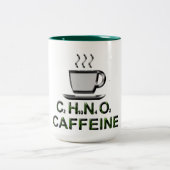 経験式カフェインおもしろいコーヒーマグデザイン ツートーンマグカップ (中央)