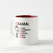 経験無し、NOBAMA ツートーンマグカップ (正面左)