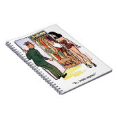 経験豊富なテニスおもしろい選手 ノートブック (右側)