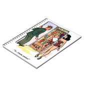 経験豊富なテニスおもしろい選手 ノートブック (左側)