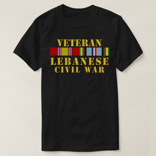 経験豊富なレバノン人 w EXP SVC Tシャツ (デザイン正面)