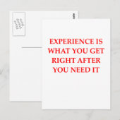 経験 ポストカード (正面/裏面)