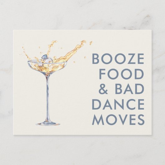 結おもしろいユニーク婚の日付の保存 案内ポストカード (正面)