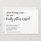 結おもしろい婚すカジュアル結婚る 招待状 (正面)