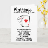 結おもしろい婚は記念日のようなカジノカード カード (黄色い花)