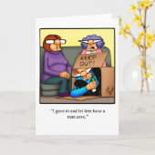 結おもしろい婚ユーモア空白のグリーティングカード カード (黄色い花)