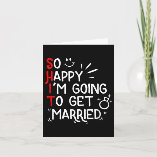 結おもしろい婚笑わされる贈新婦結婚 カード (正面)