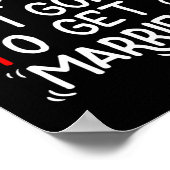 結おもしろい婚笑わされる贈新婦結婚 ポスター (角)