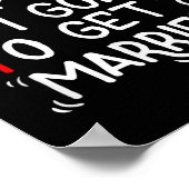 結おもしろい婚笑わされる贈新婦結婚 ポスター (角)