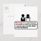 結おもしろい婚 ポストカード (正面/裏面)