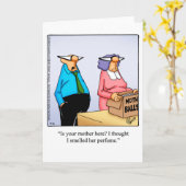 結おもしろい空白の婚ユーモアあいさつカード カード (黄色い花)