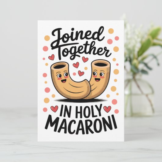 結おもしろい結婚婚婚約 招待状 (スタンド正面)