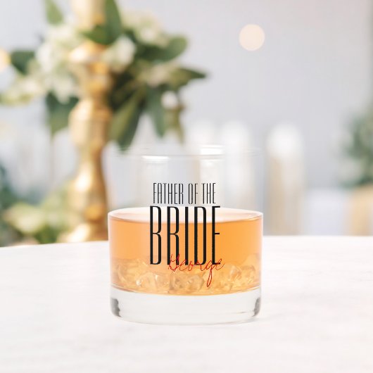 結はっきりした婚パーティー「花嫁の父」 ウイスキーグラス (インサイチュ (ウェディング))